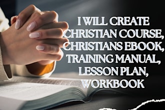 create christian course,christians ebook, training manual, lesson plan, workbook