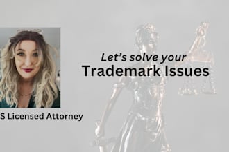 be your US licensed attorney for your trademark issue
