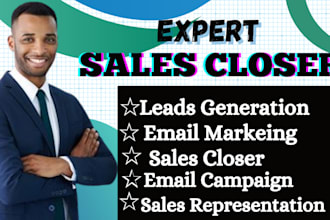 be high ticket sales closer, sales representative sales consultant sales agent