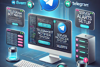 develop a telegram bot notifier system for linux server
