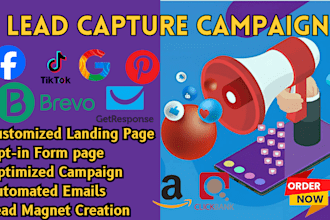 create lead capture campaign for amazon affiliate marketing website