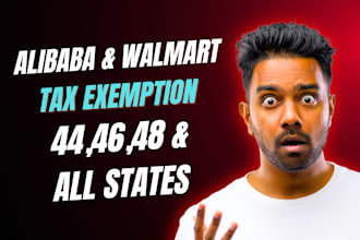 do alibaba and walmart tax exemption with out llc