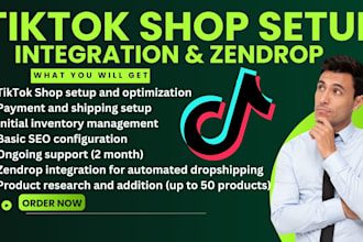 tiktok shop dropshipping integration with zendrop automated fulfillment with ads