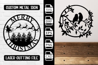 design custom metal wall art sign, teelaunch, laser cutting