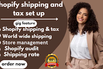 shopify shipping and shopify tax setup for international and domestic