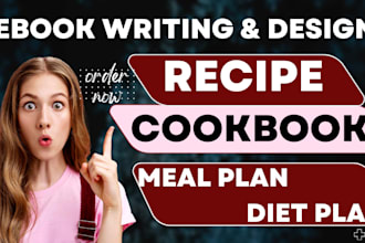 write cookbook design recipe book ebook ghostwriter format kids cookbook cover