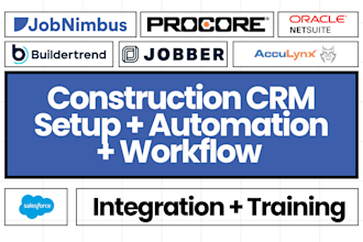 setup jobnimbus acculynx procore jobber salesforce oracle netsuite buildertrend