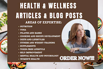 write exceptional health, nutrition, and fitness articles