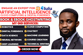 write ebook on artificial intelligence, ml, dl and course creation