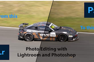 edit your pictures in photoshop and lightroom