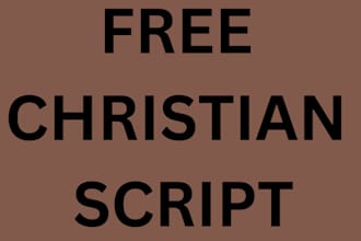 write christian video script ebook ghostwriter article and script editor youtube