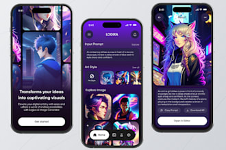 build ai image generator, editing app, video editing, voice chat app like kkchat