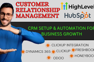 set CRM automation, workflow clickup hubspot, ghl, pipedrive, zapier integration