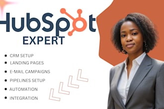serve as your hubspot expert, CRM setup, automation and workflows