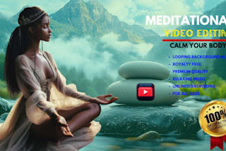 create meditation, relaxing, deep sleep music videos for youtube channel
