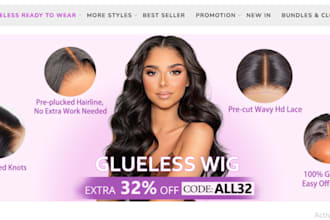 create a high conversion hair extension website for shopify and woocommerce