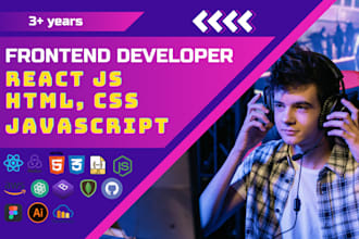 be your front end react js, html, CSS, js developer