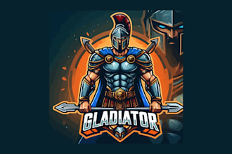 do modern gladiator esports mascot logo in just two days