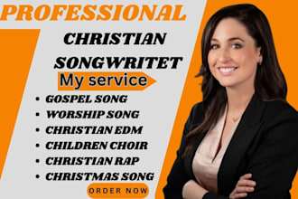 be your gospel songwriter, children christmas song , worship song