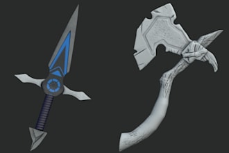 design 3d roblox weapon, roblox game, 3d model, roblox ugc, roblox assets, ugc