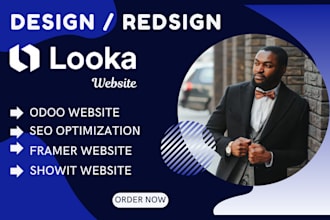 do looka website, showit website, odoo ecommerce wix website, framer