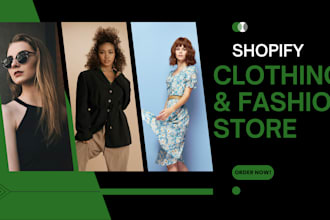 help set up 7 8 figure shopify dropshipping custom design redesign fashion store