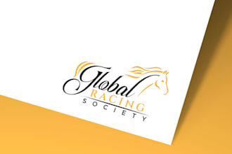 create a sleek and modern racing logo with a luxury touch