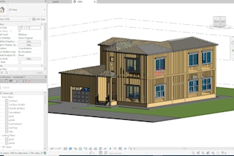 provide a complete set of drawings for the permit  on revit