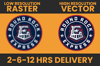 redraw logo, recreate, convert jpg to vector file