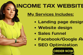 design income tax website, credit repair, tax prep, and income tax loan website