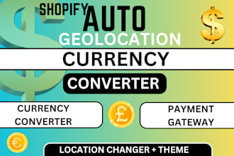 setup shopify multi currency converter auto  geolocation changer language