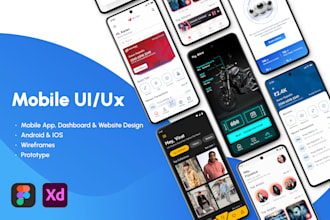 design modern and clean mobile app design
