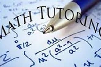 tutor math, calculus, algebra, trigonometry and finite mathematics
