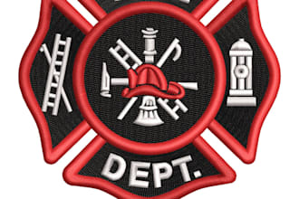 do embroidery digitizing logo, digitize image into dst, pes, emb