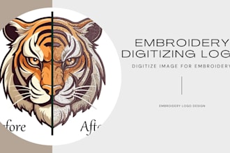 digitize image for embroidery logo in dst pes pxf, wamiq
