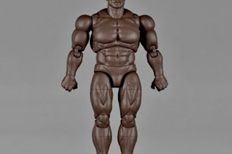 do 3d articulated figure, action figure, bobbleheads, toy ball joint doll
