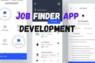 build modern job portal app, job finder website, job marketplace finder app