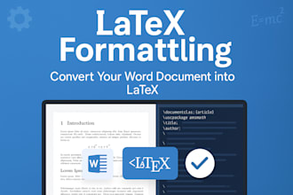 convert your word document into clean, professional latex format