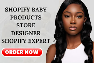 setup baby products shopify store website design shopify dropshipping store baby