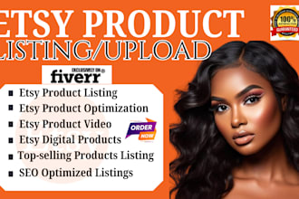 do etsy store seo digital product listing pod shop creation set up drop shipping