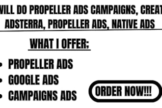 do propeller ads campaigns, create adsterra, propeller ads, native ads