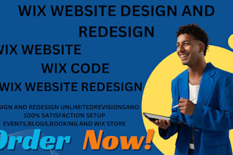 develop custom wix website wix code and wix website redesign