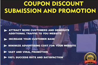 manually submit coupon to 150 popular deal sites, website coupon code submission
