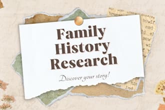 do genealogy research for your family tree