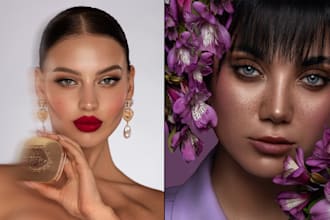 do beauty portrait retouching, retouch for make up artists
