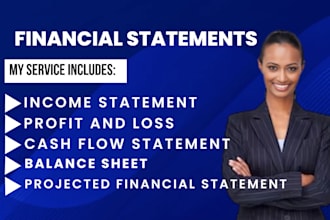 prepare financial statements, profit and loss, income statement
