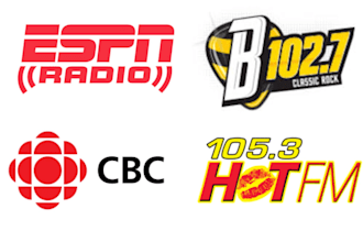 play and broadcast your song on b102,7, espn, cbc radio