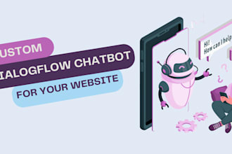 create custom dialogflow  chatbot with voice integration