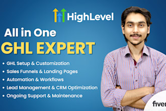 set up gohighlevel workflow automation go high level funnel ghl website expert