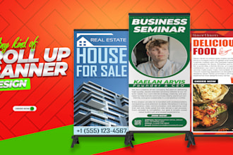 do seminar conference digital event business rollup  retractable outdoor banner